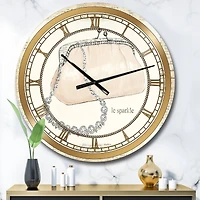 Designart 'Chic Galm Closet Ii Glam Wall Clock