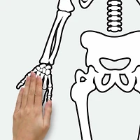 RoomMates Glow In The Dark Skeleton Peel & Stick Giant Decals