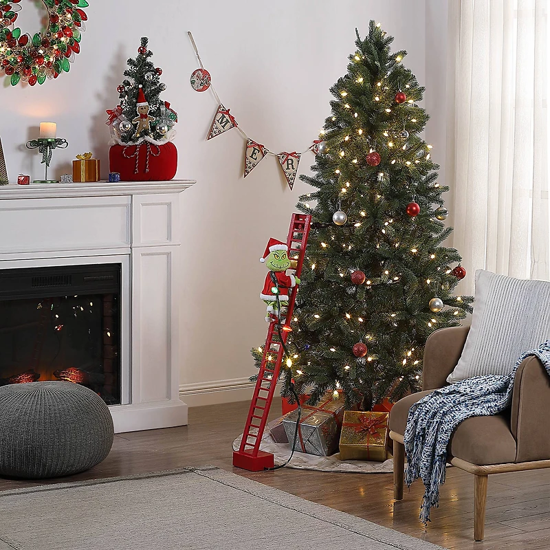 Mr. Christmas 40.5" Animated Ladder Climbing Grinch