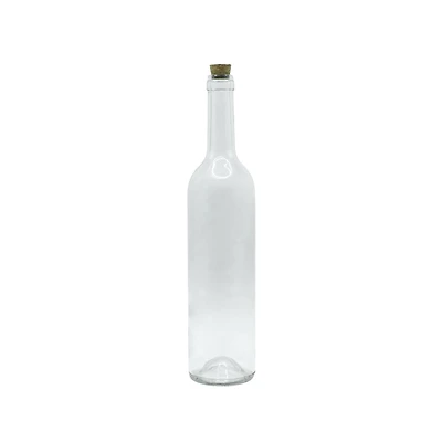 26oz. Clear Glass Wine Bottle with Cork by Ashland®