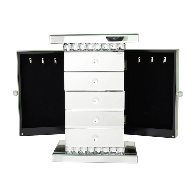 Silver Glam Jewelry Box