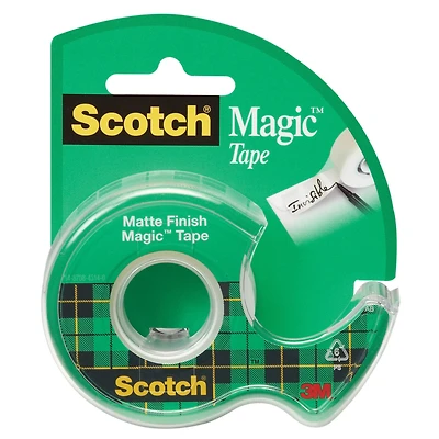 3M Scotch® Matte Finish Magic™ Transparent Tape, 19mm x 8.33yd.