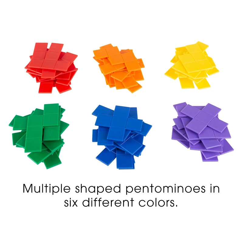 Toy Time 72 Piece Rainbow Pentominoes