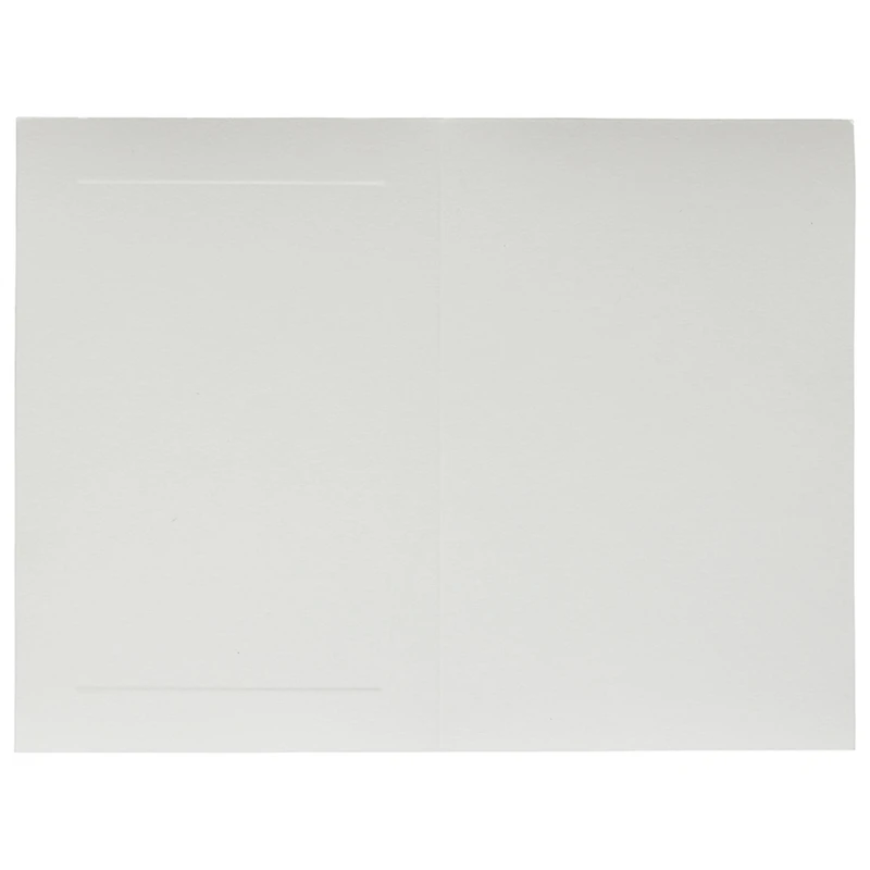 JAM Paper 4.625" x 6.25" White Panel Blank Foldover Cards, 100ct.