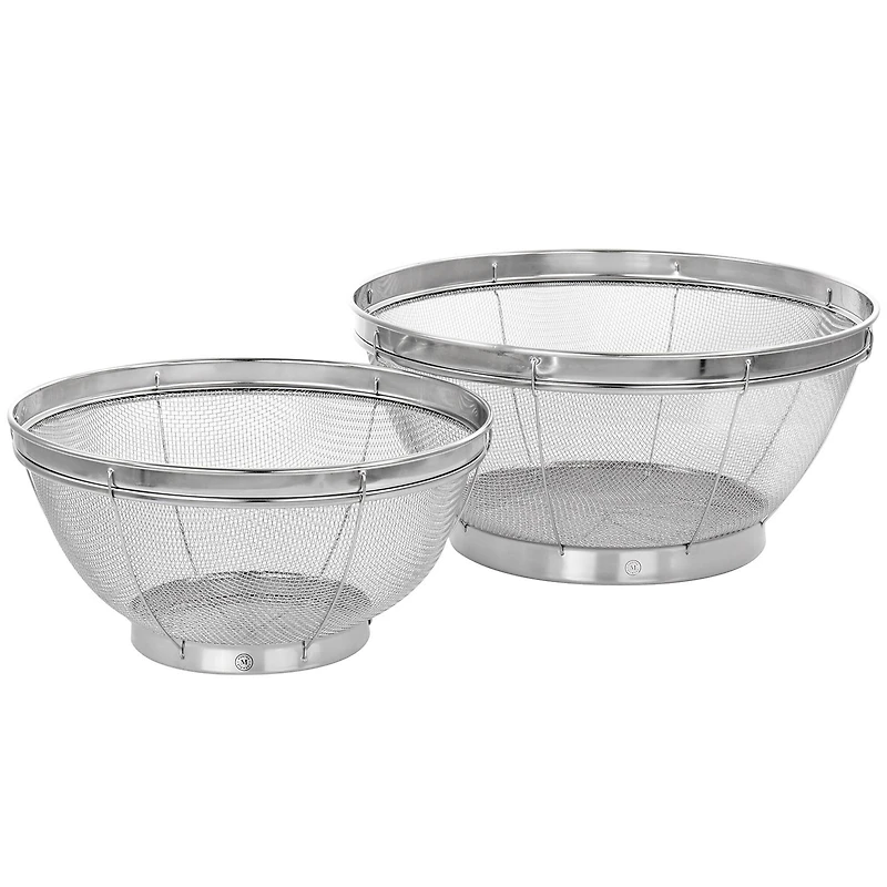 Martha Stewart 2-Piece Stainless Steel Strainer Set