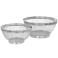 Martha Stewart 2-Piece Stainless Steel Strainer Set