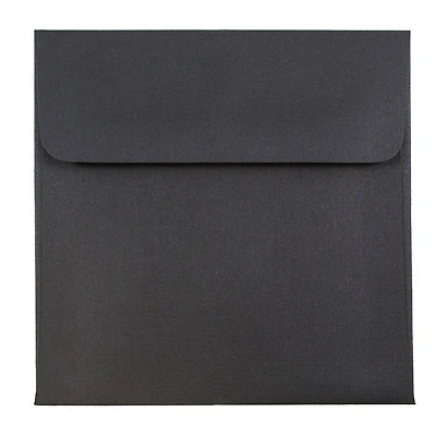 JAM Paper Black Linen Square Invitation Envelopes