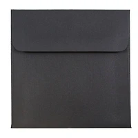 JAM Paper Black Linen Square Invitation Envelopes
