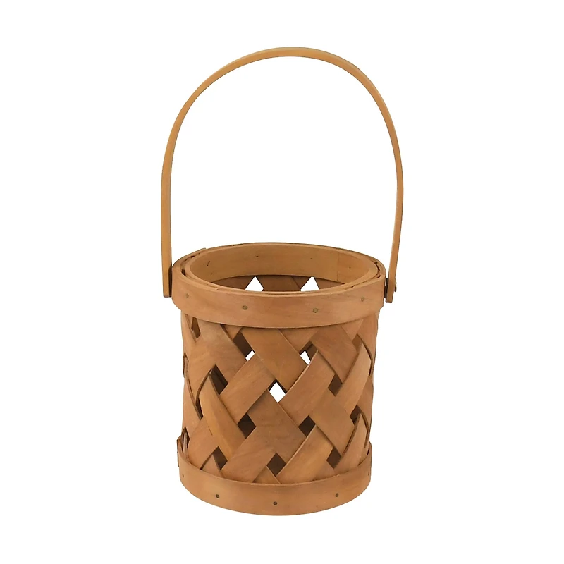 5.25" Natural Brown Cylinder Chipwood Basket by Ashland®
