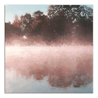 Tree Lake Reflection Canvas Wall Art
