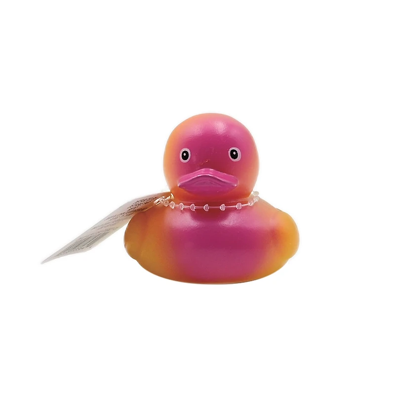 Assorted 2" Rainbow Rubber Duck, 1pc. by Fab Finds