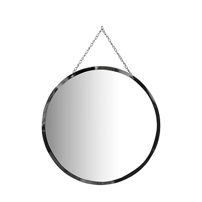 Hello Honey® Round Frameless Wall Mirror with Decorative Chain