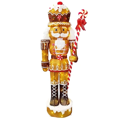 6ft. LED Outdoor Gingerbread Christmas Soldier