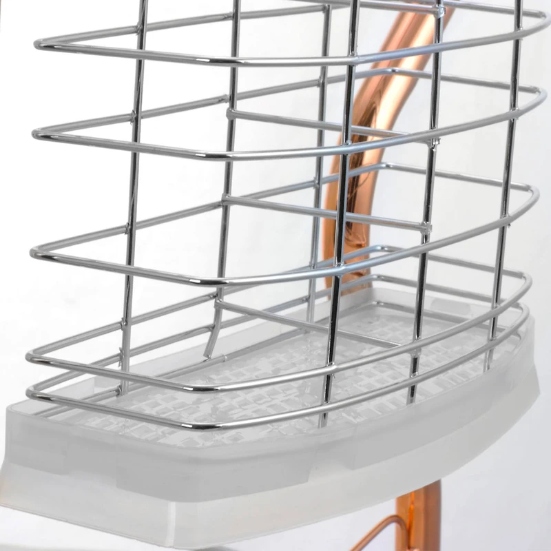Better Chef 22" Chrome-Plated & Copper 2-Tier Dish Rack