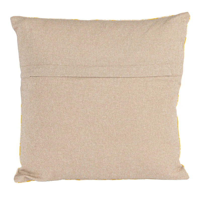 Hello Honey® 16" Yellow & White Floral Bock Print Accent Pillow