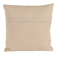 Hello Honey® 16" Yellow & White Floral Bock Print Accent Pillow