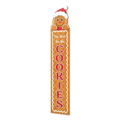 Glitzhome® 42" Wood Gingerbread Man "Cookies" Porch Décor