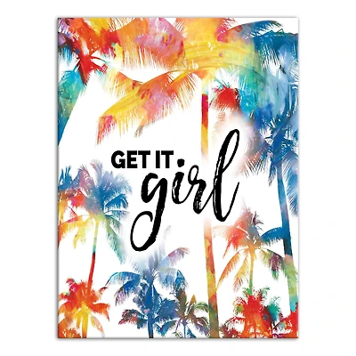 Get It Girl 12" x 16" Canvas Wall Art