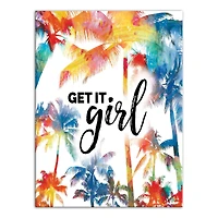 Get It Girl 12" x 16" Canvas Wall Art