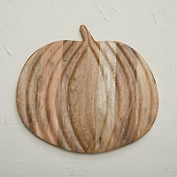 Hello Honey® 15" Natural  Pumpkin Mango Wood Cutting Board