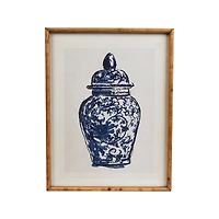 Hello Honey® Ginger Jar Wall Art with Wood Frame & Glass Cover Set
