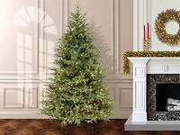 7.5 Ft. Pre-Lit Feel Real® Frasier Grande Full Artificial Christmas Tree, Clear Lights