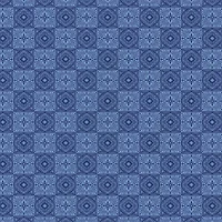 Emma & Mila® Tiles Blue Cotton Fabric By The Yard, 8yd. Bolt