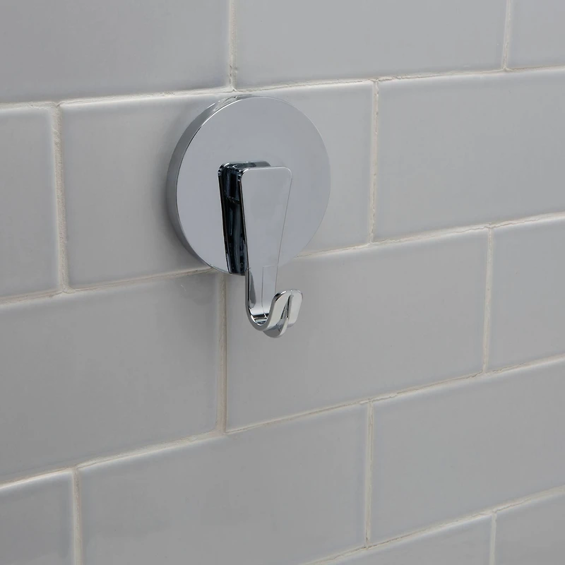 Bath Bliss Chrome Gel Suction Power Hooks, 2ct.