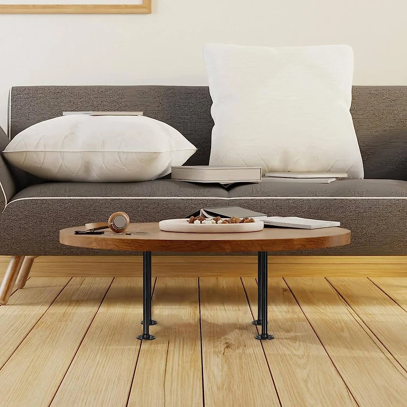 NEX™ Black Industrial Pipe Metal Table Legs, 4ct.