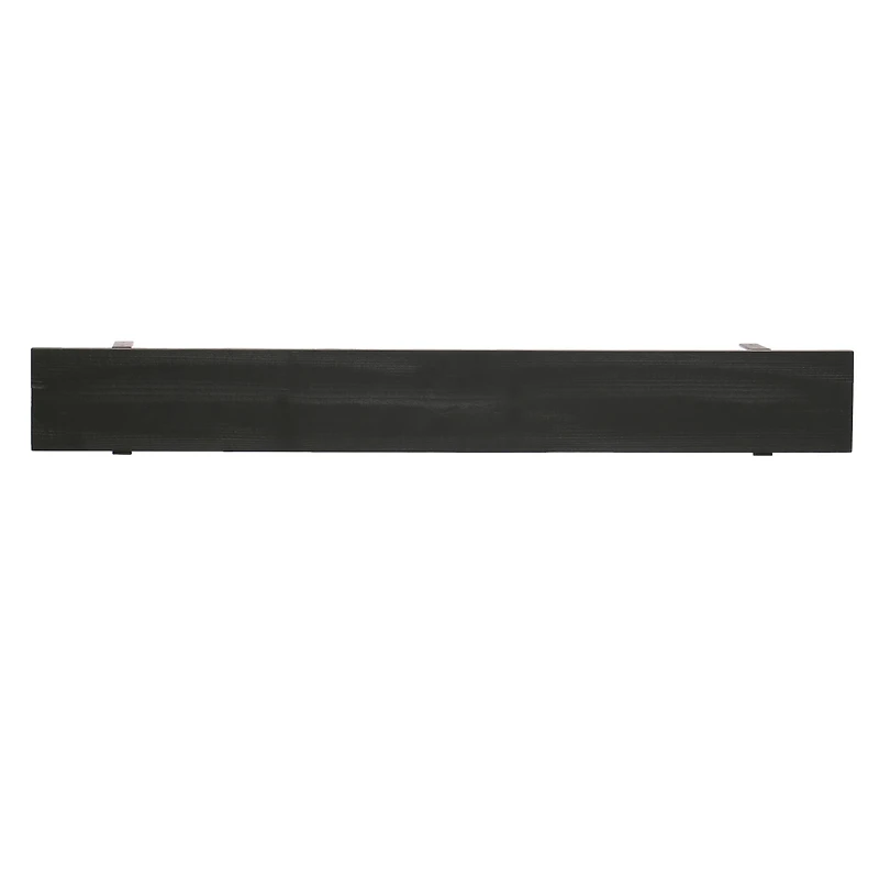 Hello Honey® 4ft. Black Wood & Metal Wall Shelf