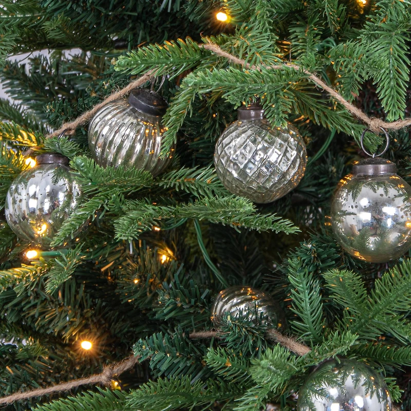 Hello Honey® 6ft. Embossed Mercury Glass Ornament Garland