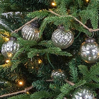 Hello Honey® 6ft. Embossed Mercury Glass Ornament Garland