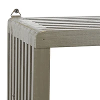 Gray Wood Contemporary Wall Shelf, 12" x 23" x 7"