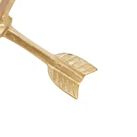 12" Gold Aluminum Glam Arrow Sculpture