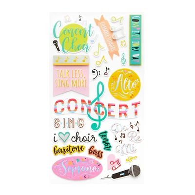 12 Pack: Choir Dimensional Stickers by Recollections™
