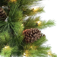 3.5ft. Pre-Lit Potted Artificial Tree, Clear Lights