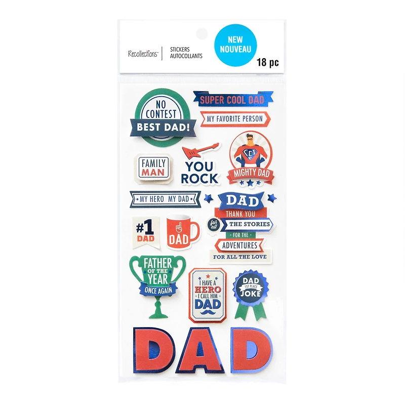 Dad Dimensional Stickers by Recollections™