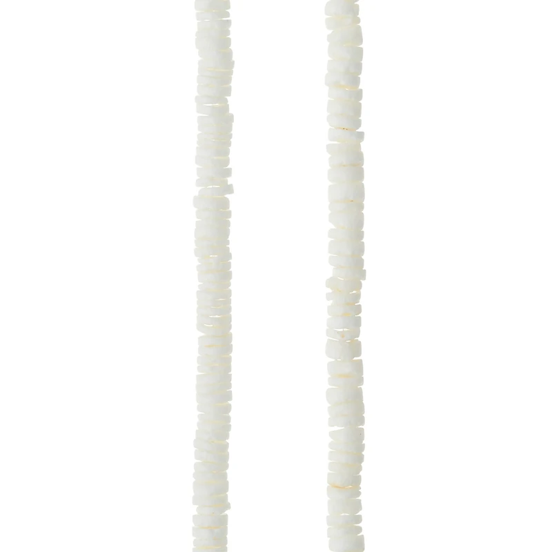 White River Shell Rondelle Beads, 5mm by Bead Landing™