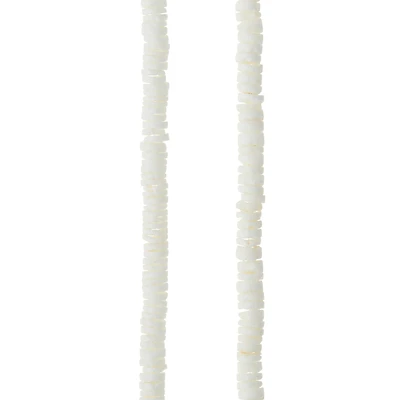 White River Shell Rondelle Beads, 5mm by Bead Landing™