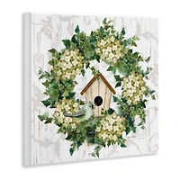 Stupell Industries Spring Birdhouse Wreath Wall Plaque Art