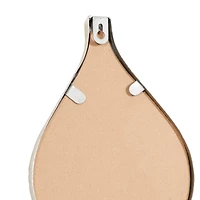 59" Silver Vintage Metal Wall Mirror