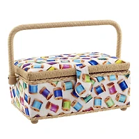Dritz® Spools Small Sewing Basket with Removable Tray