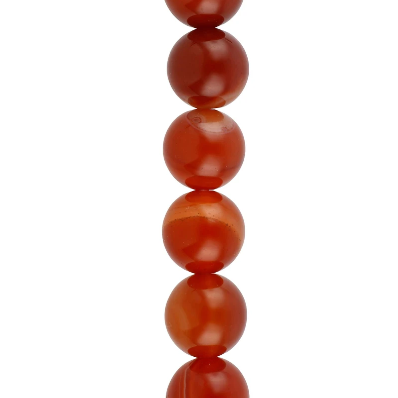 Red Dyed Stripe Agate Round Beads, 10mm by Bead Landing™