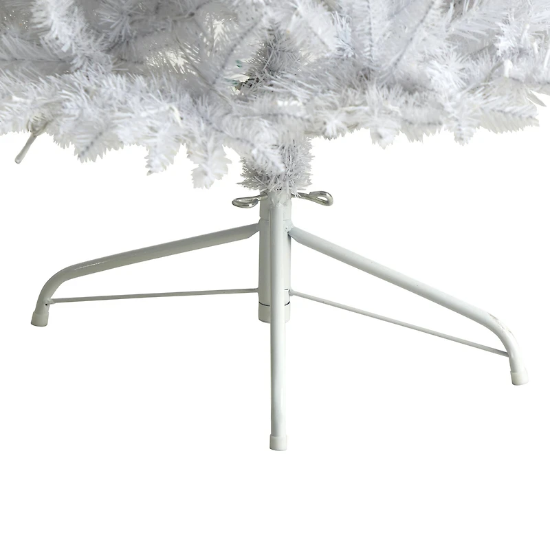 6ft. Pre-Lit White Artificial Christmas Tree, Warm White LED Lights