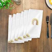 Random Rainbow Pattern 10" x 10" Cotton Twill Napkin