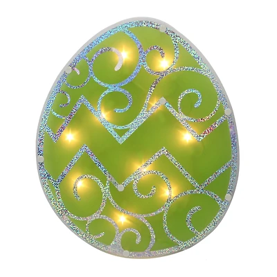 12" Lighted Easter Egg Window Silhouette Decoration