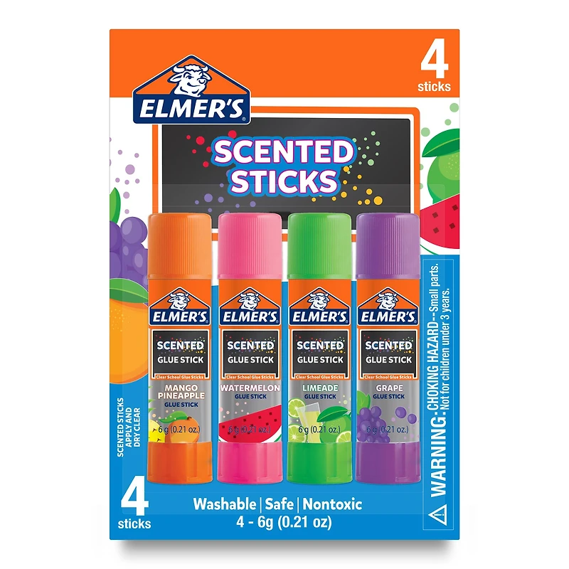 Elmer's® Clear Scented Glue Sticks, 4ct.