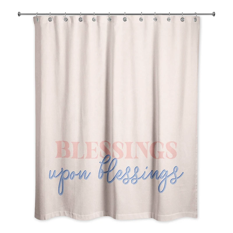 Blessings Upon Blessings 71" x 74" Shower Curtain