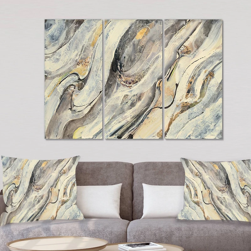 Designart - Glam Golden Falls