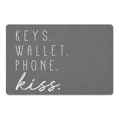 Keys Wallet Phone Kiss 18" x 27" Floor Mat
